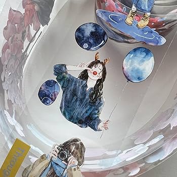 Amazon.co.jp: DingDing Vol5-16 曲終-CP,マスキングテープ 透明